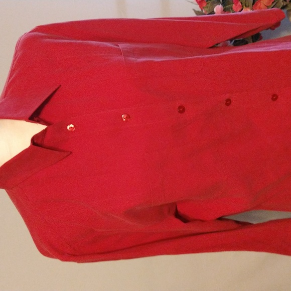 Anna&, Frank women's 100 percent silk BLOUSE and Gloria Vanderbilt JEANS - Picture 2 of 15